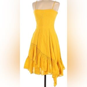 Derek Lam Asymmetrical Yellow Dress